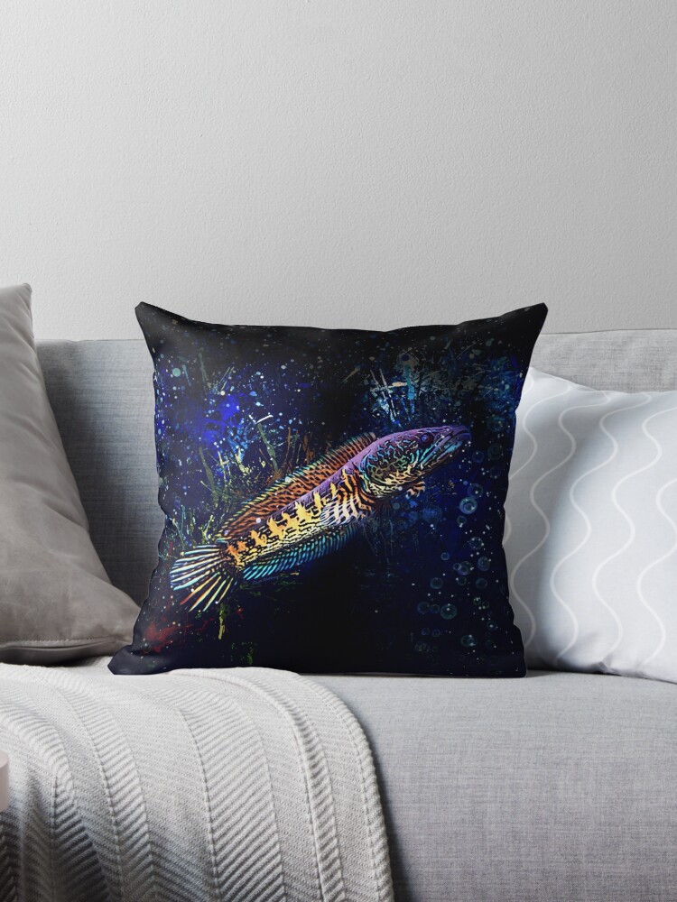 Throw Pillows Blue Throw Pillow, Pillow Covers Fish Pillow Covers