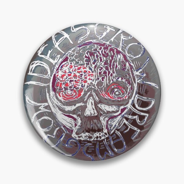Item preview, PUNK SKULL IDEAS GROW DREAMS designed and sold by ROCKNROLLSAILOR.