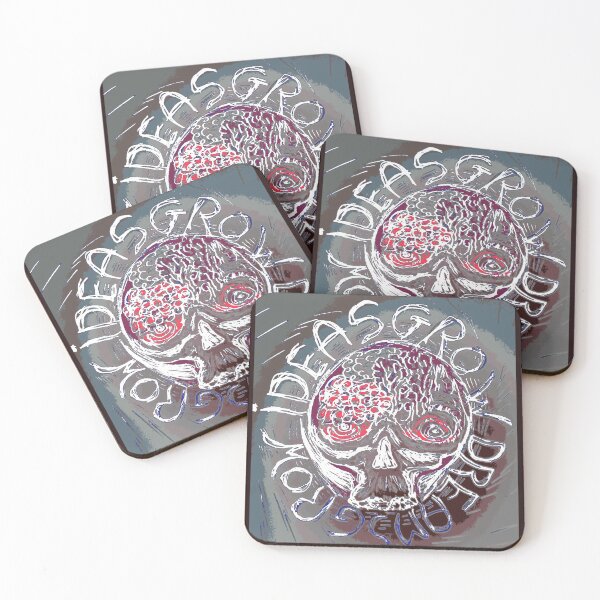 Item preview, PUNK SKULL IDEAS GROW DREAMS designed and sold by ROCKNROLLSAILOR.