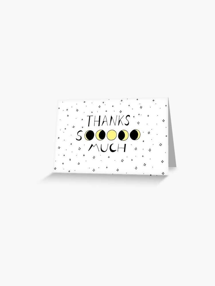Thumbnail 1 of 2, Greeting Card, Moons of Thanks designed and sold by cullercreative.