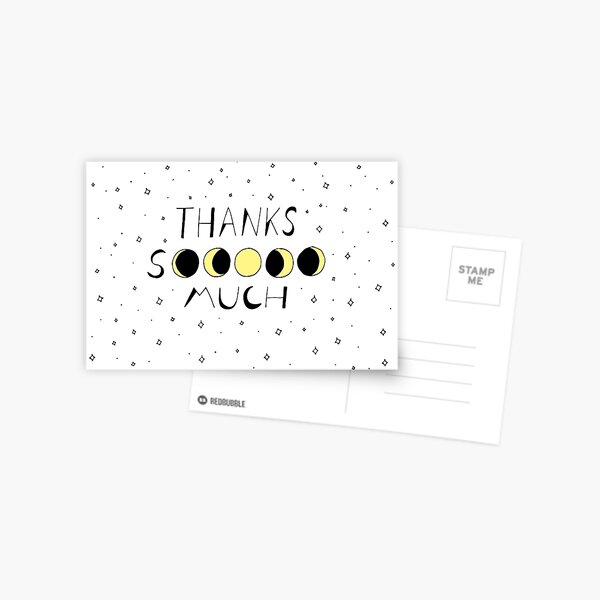 Moons of Thanks Postcard