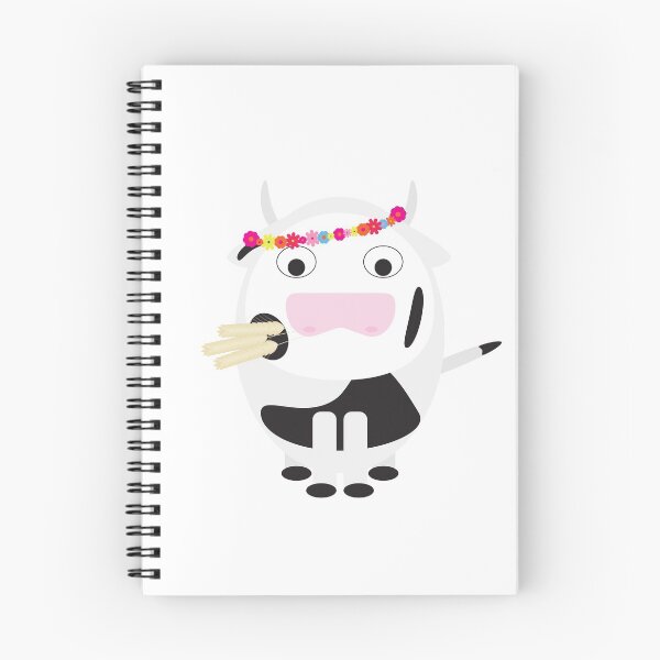 Item preview, Cute Cow with Flower Head Bouquet designed and sold by sigdesign.