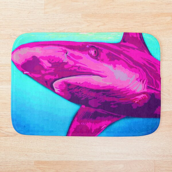 Pink Shark Bath Mat