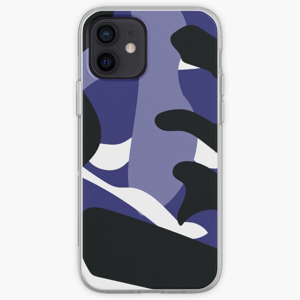 Blue Camo Print iPhone Soft Case