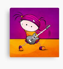Rockstar Girl Canvas Print