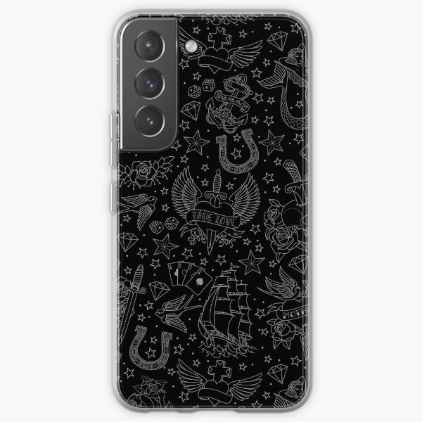 Tattoos in Black Samsung Galaxy Soft Case