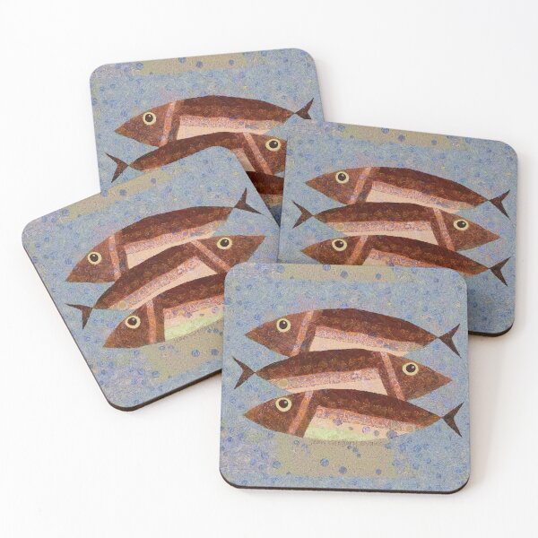 Item preview, THREE CAREFREE FISH designed and sold by Jean Gregory Evans.