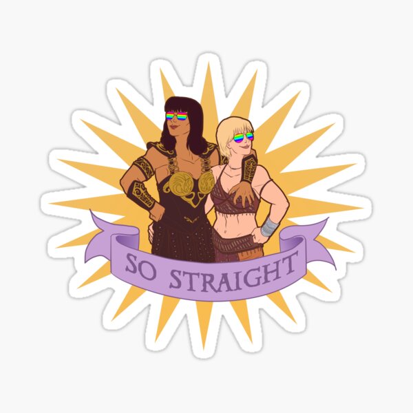 Xena and Gabrielle are totes platonic Sticker