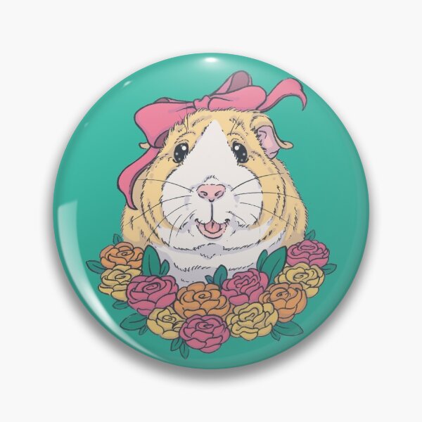 Item preview, Flower Guinea Pig designed and sold by Holly Wells . Sweet Illustrations.