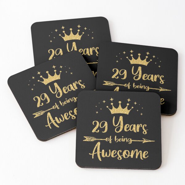 Item preview, Womens 29 Years Of Being Awesome Women 29th Happy Birthday print designed and sold by Grabitees.