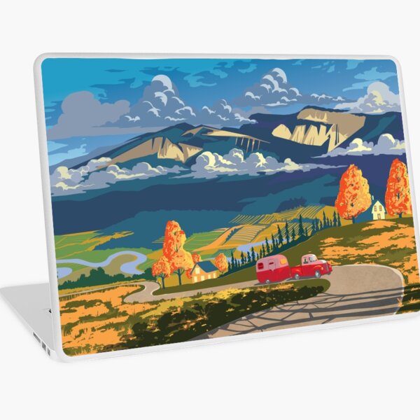 Item preview, Vintage travel camper country landscape poster designed and sold by SFDesignstudio.