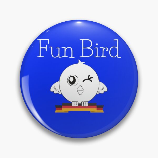 Item preview, Fun Bird Spaßvogel Meaning Joker Jester With German Banner designed and sold by Time4German.