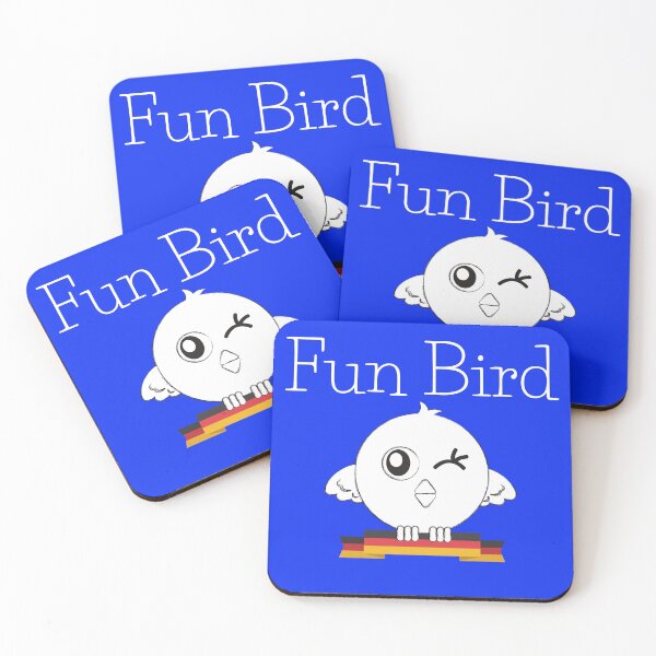 Item preview, Fun Bird Spaßvogel Meaning Joker Jester With German Banner designed and sold by Time4German.