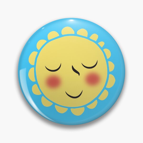 Item preview, Flower sunny happy sleepy face designed and sold by jazzydevil.