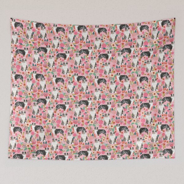 Item preview, Australian Shepherd Florals - pink designed and sold by PetFriendly.