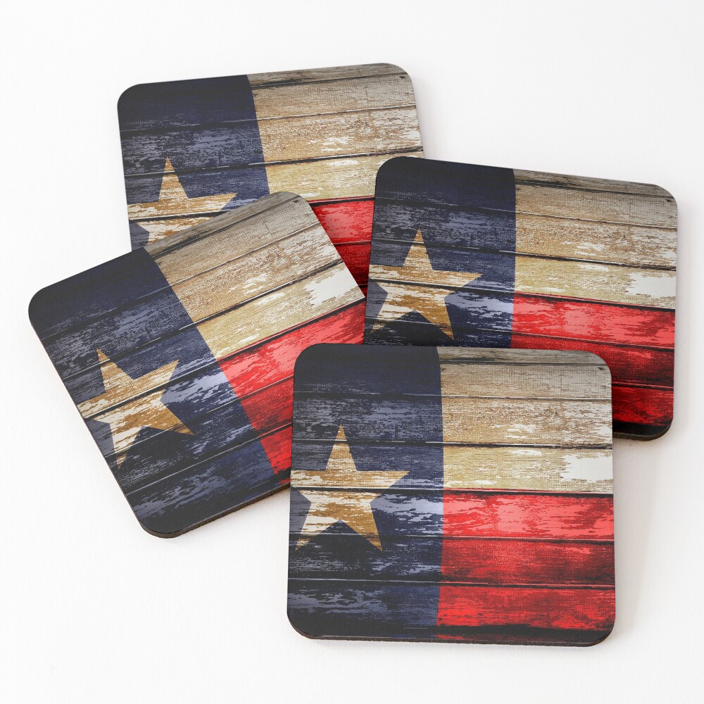 American Flag Wood Coasters