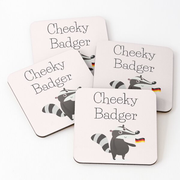 Item preview, Cheeky Monkey Cheeky badger (Frechdachs auf Deutsch) with German Flag designed and sold by Time4German.