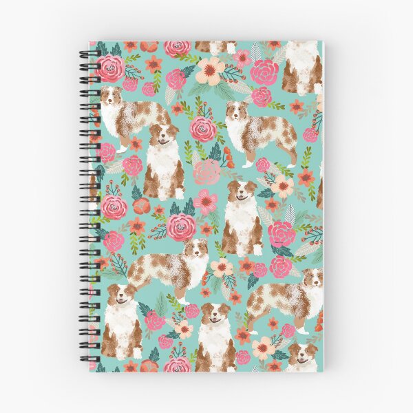 Item preview, Australian Shepherd Florals red merle dog mint designed and sold by PetFriendly.