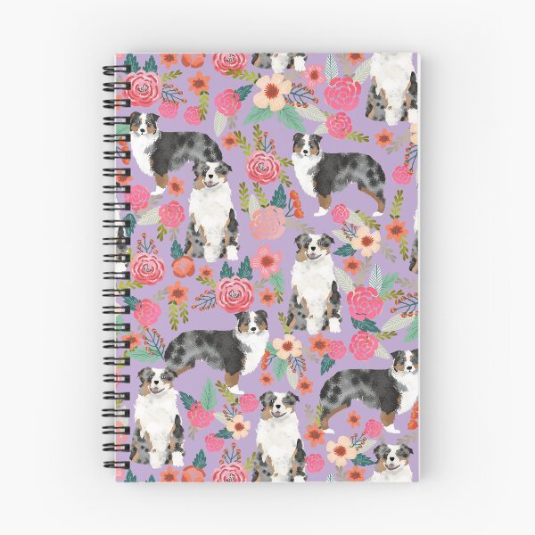 Item preview,  Australian Shepherd Florals blue merle dog lilac designed and sold by PetFriendly.
