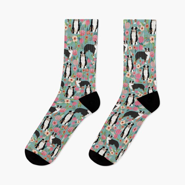 Item preview, Australian Shepherd Florals tricolored dog - blue designed and sold by PetFriendly.