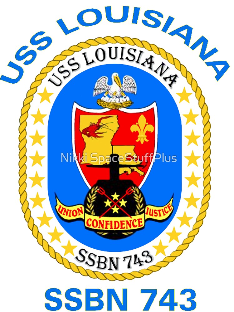 Uss Louisiana Ssbn 743 Crest Baby One Piece By Spacestuffplus Redbubble
