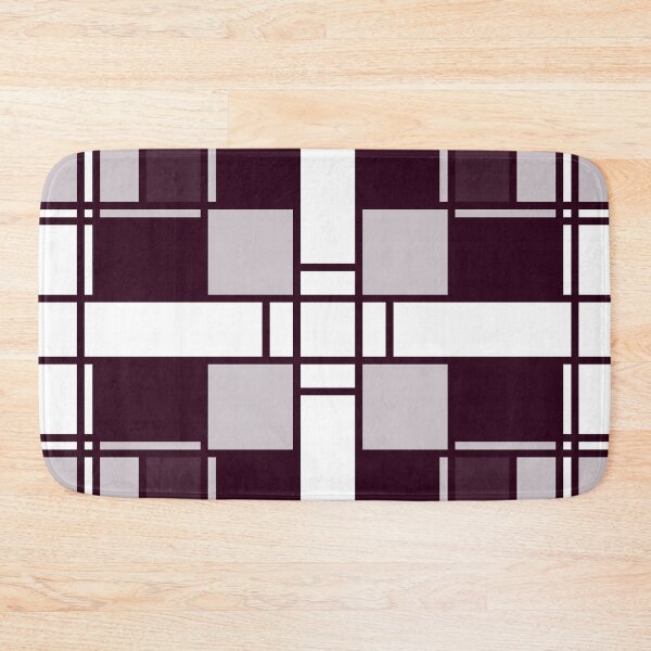 Item preview, Neoplasticism art deco pattern in pinkish gray grey designed and sold by aapshop.