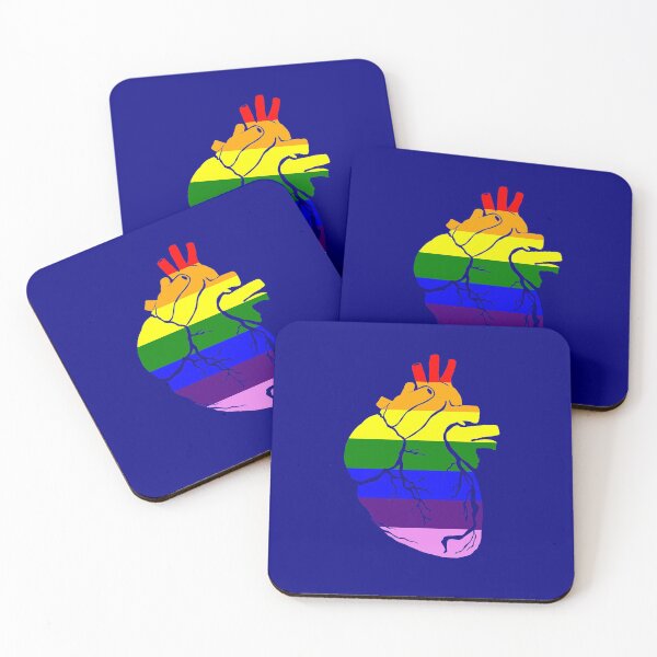 Item preview, Anatomical heart design, rainbow designed and sold by BunDesigns.