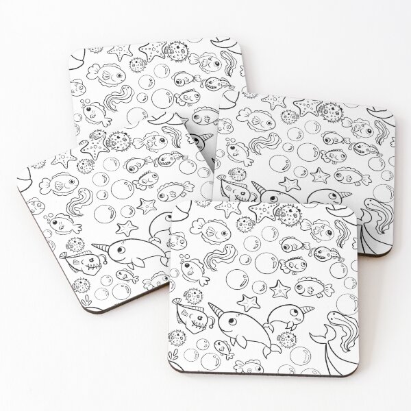 Item preview, Ocean life Colouring page designed and sold by Artistic-Sins.