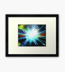 Light Fantasy Galaxy Art Design Abstract Framed Print