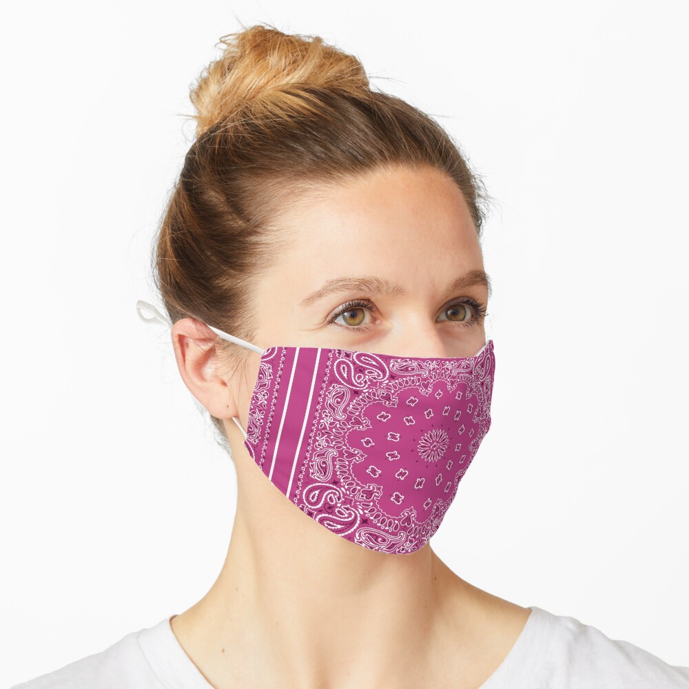 pink bandana mask