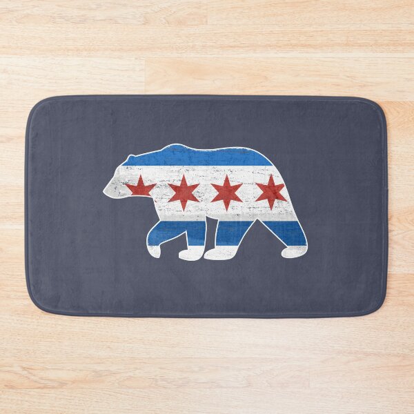 Item preview, Chicago Flag Walking Bear Style Vintage Grunge State Lover Gift Cute  designed and sold by alenaz.