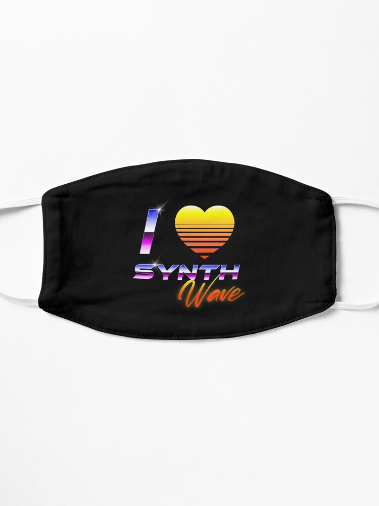 Alternate view of I Love Synthwave Mask