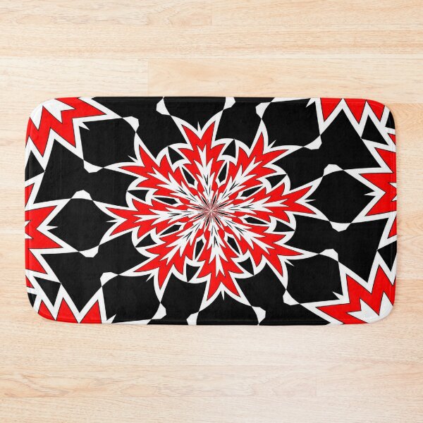 Item preview, Bizarre Geometric Red Black and White Kaleidoscope designed and sold by taiche.