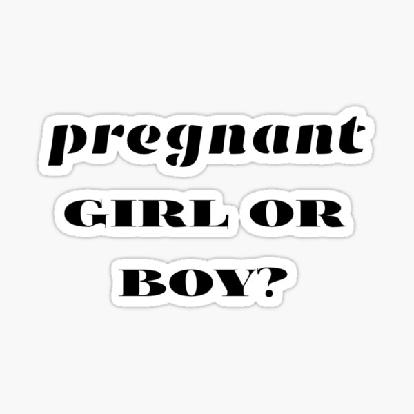 "GIRL OR BOY SPEAKER?" Sticker for Sale by leicha Redbubble