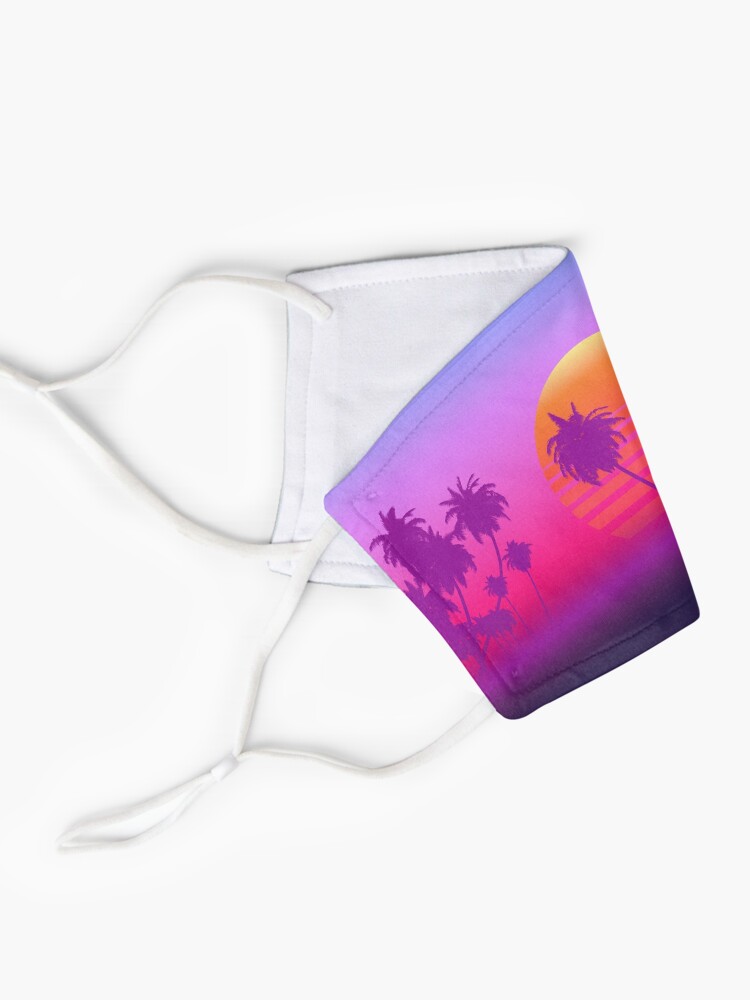 Alternate view of Palm Trees Sunset Mask