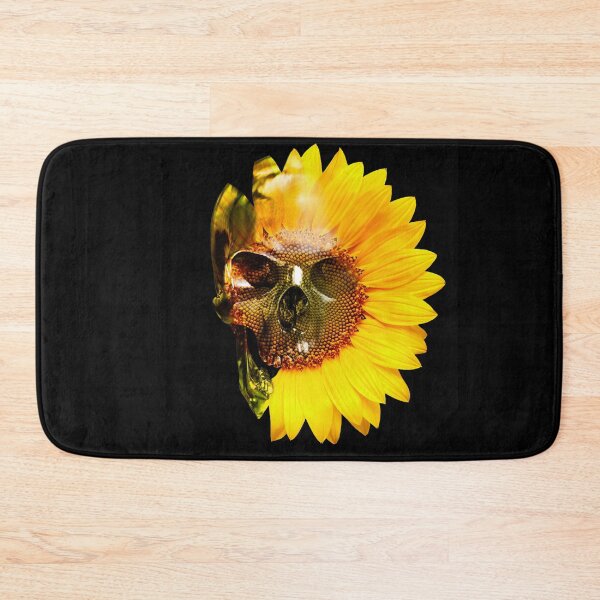 Item preview, Skull with sunflower designed and sold by Nicole Bleck.