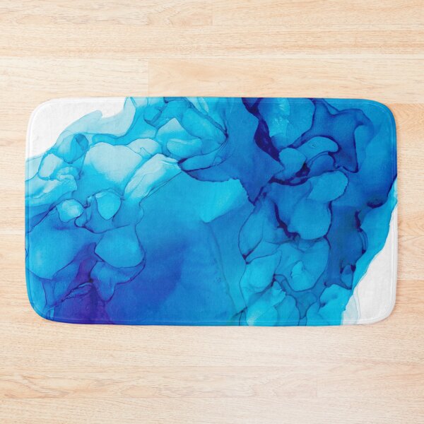 Item preview, Ocean Blue Waters: Alcohol Ink Abstract Painting designed and sold by herzart.