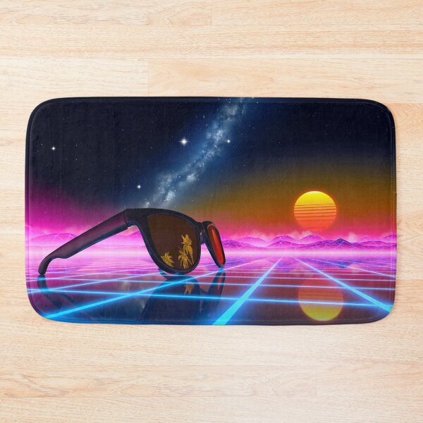 Item preview, Sunglasses in a synthwave landscape designed and sold by Gaia Dream Creation.