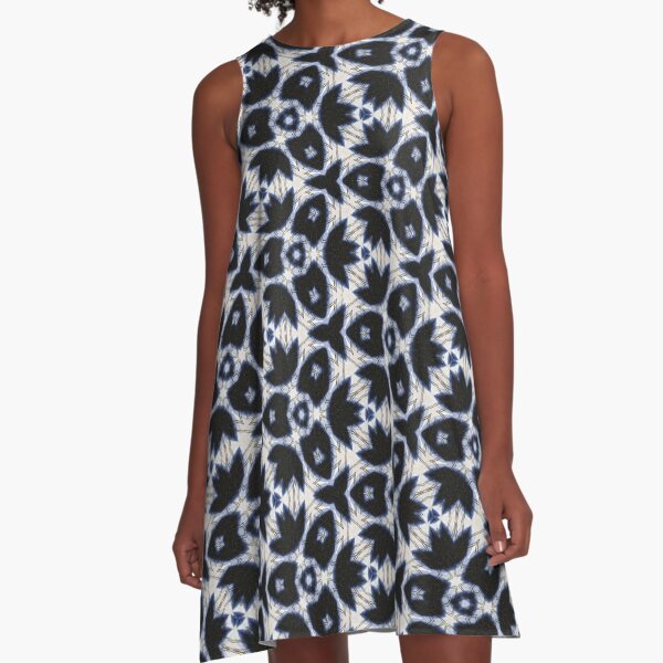 Clarissa Boho Floral Tie Dyed A-Line Dress
