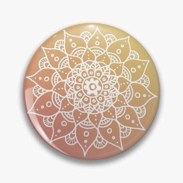 Item preview, White Mandala Pattern - Summer Ombre Colours designed and sold by MysticMagpie.