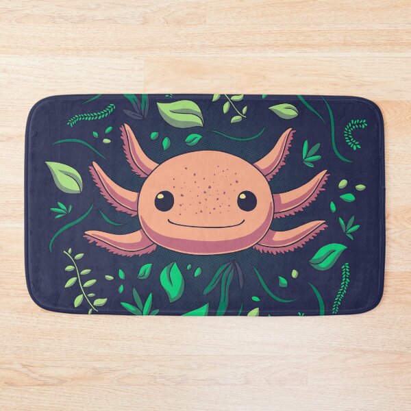 Item preview, Axolotl with Plants // Kawaii, Wild Animal designed and sold by Geekydog.