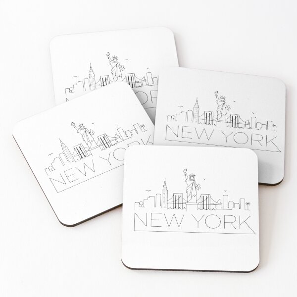 Item preview, New York - Digital Drawing - B&W designed and sold by Gatsbird Design.