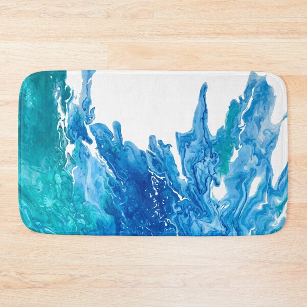 Item preview, Aqua Agua - Water Acrylic Pour Fluid Art Design designed and sold by perryartdesign.