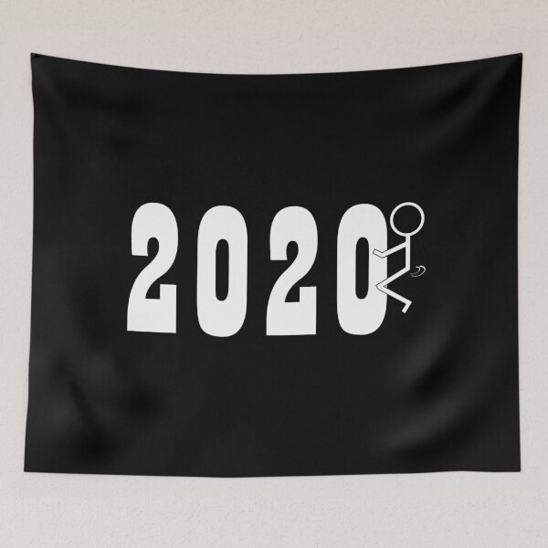Item preview, Stick Man Humping 2020 Sarcasm Pandemic / Quarantine Humor White Lettering designed and sold by ColorMeHappy123.