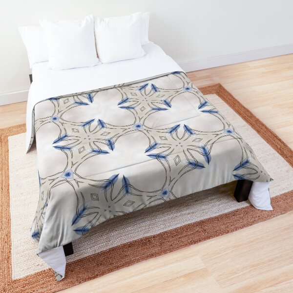 Clarissa Boho Feather Trellis Comforter