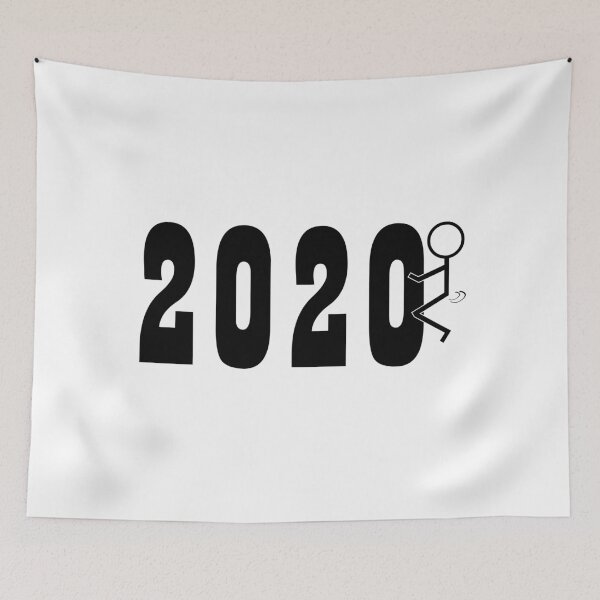 Item preview, Stick Man Humping 2020 Sarcasm Pandemic / Quarantine Humor Black Lettering designed and sold by ColorMeHappy123.