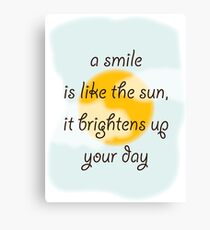 Smile Canvas Print
