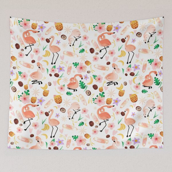 Item preview, Floppy Flamingoes (Yellow) designed and sold by TaylorChwan.