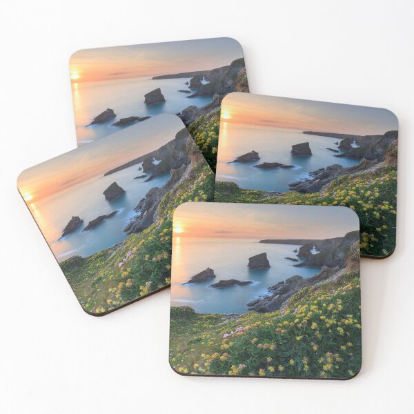 Item preview, The setting sun at Bedruthan Steps. designed and sold by bitm2007.