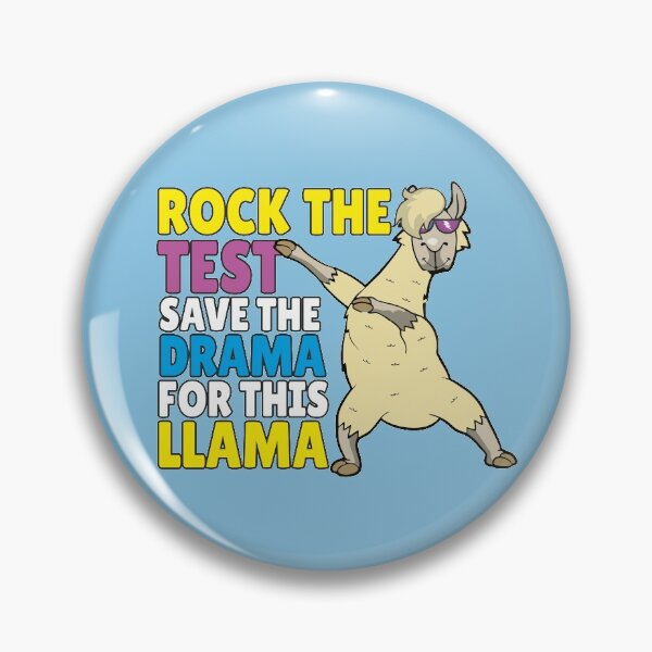Item preview,  Rock The Test Day Save The Drama For This Llama Funny Exam Humor Alpaca Lover Gift Cute Inspirational Saying  designed and sold by alenaz.